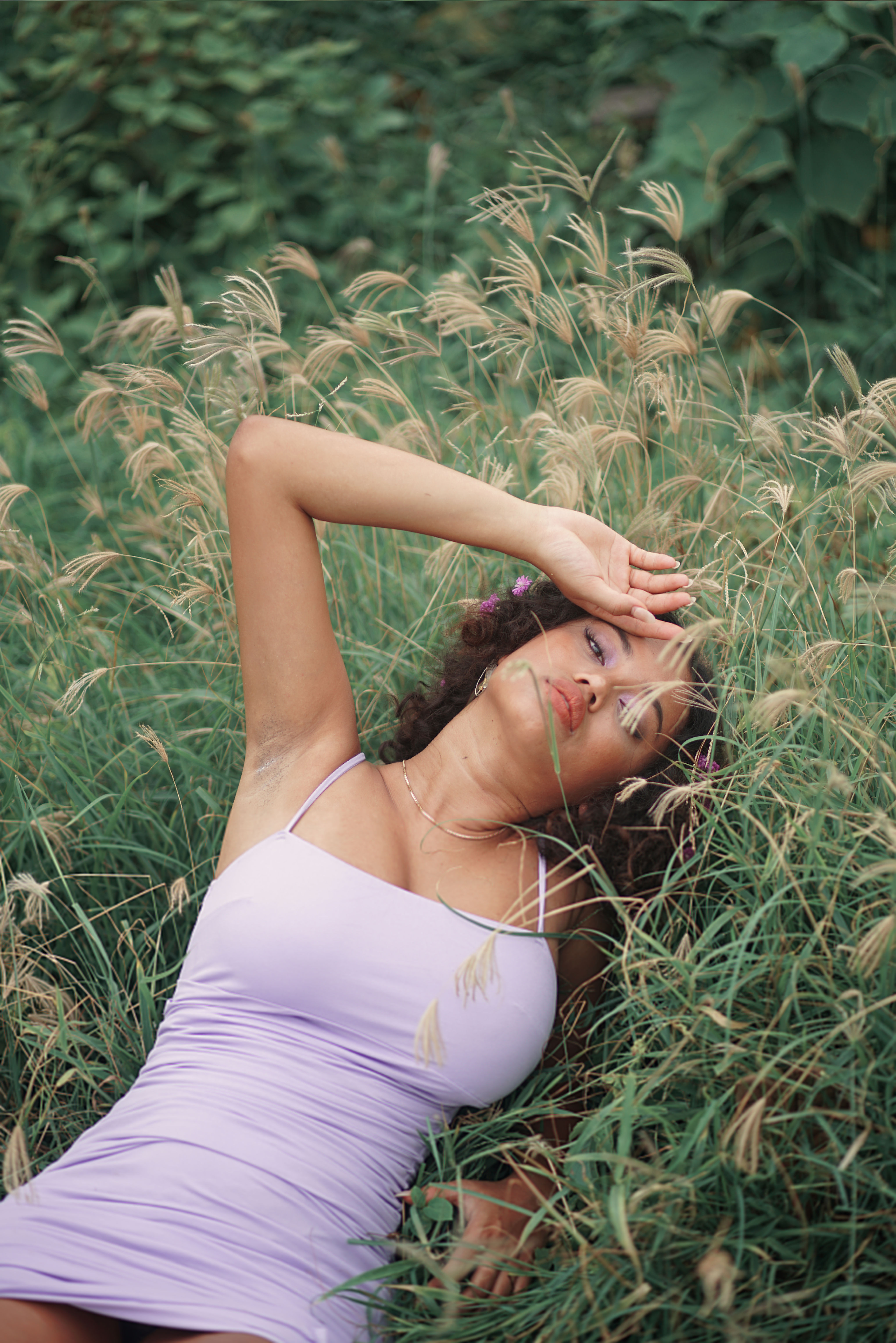 Sab Faro Ruched Dress Purple