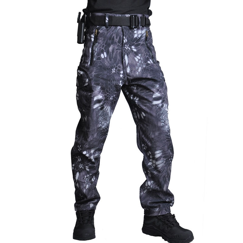 Thumbnail: Hiking Jackets Men Airsoft Camping Jacket Winter Shark Skin SoftShell Waterproof