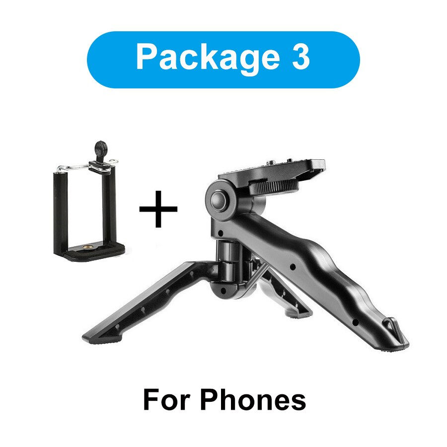 Thumbnail: Mini Phone Camera Tripod Monopod Selfie Stick With Bluetooth Remote Control
