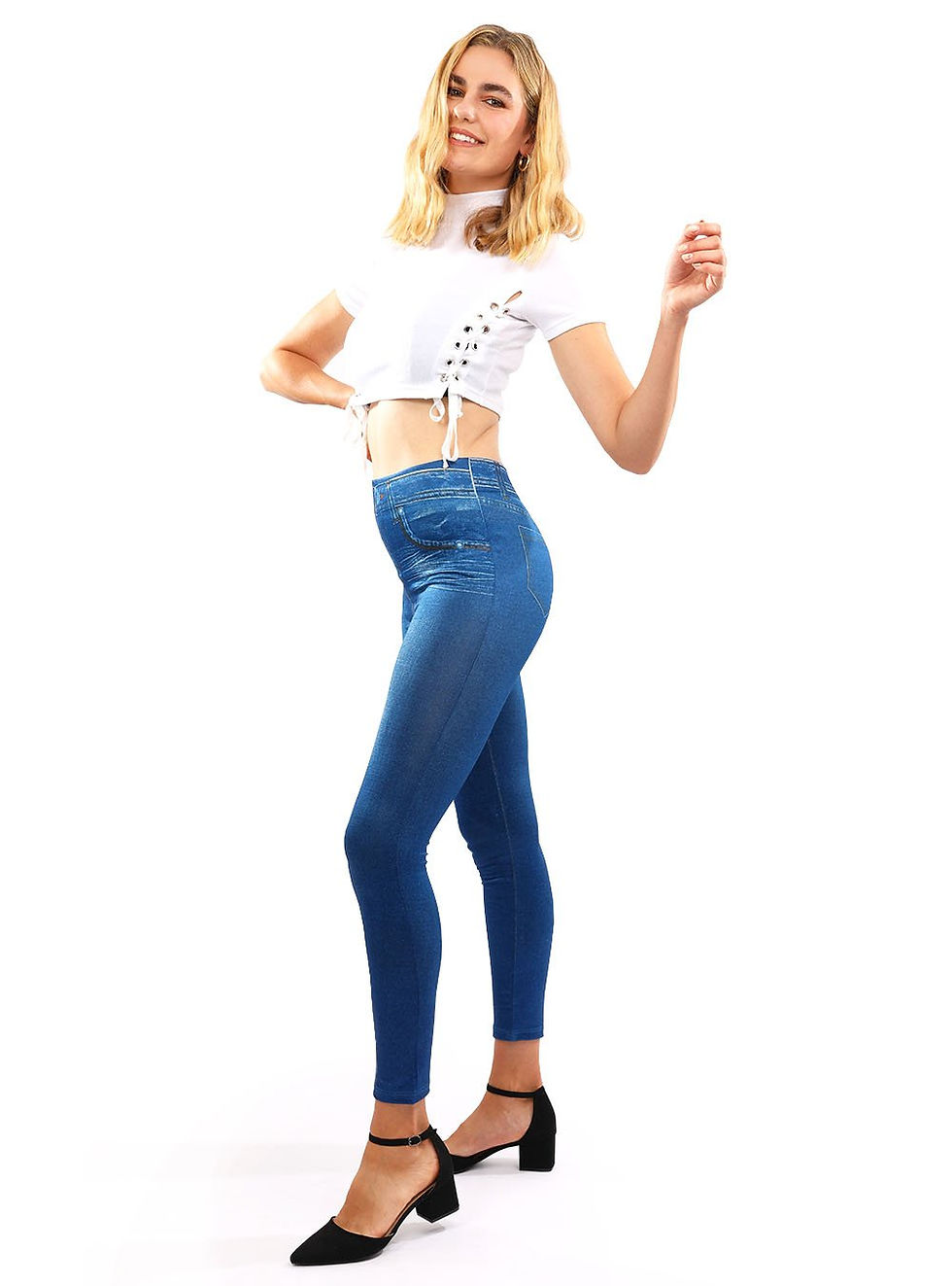 Thumbnail: Doheny Bodycon Jegging / Legging - Blue