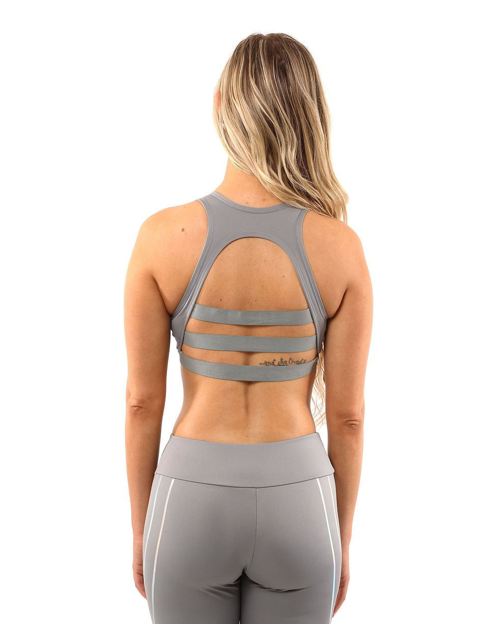 Thumbnail: Laguna Set - Leggings & Sports Bra - Grey