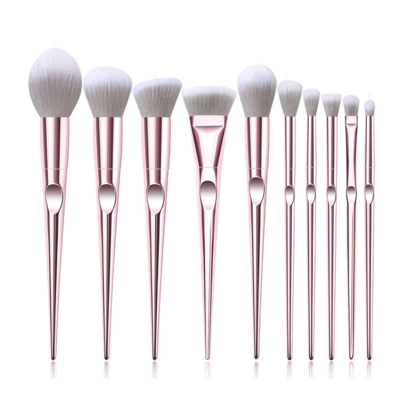 Thumbnail: New 10Pcs Eye Makeup Brushes Set Eye Shadow Eyebrow Sculpting Power Brushes