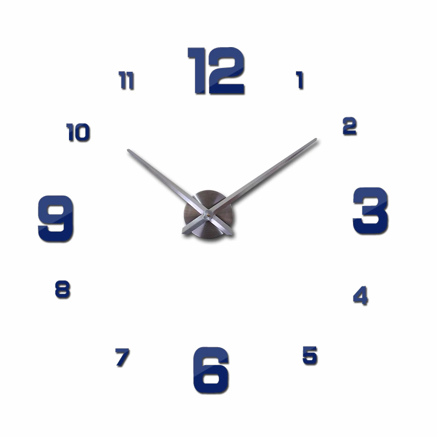 Thumbnail: Large Wall Clock Watch 3d Wall Clocks De Pared Home Decoration 3d Wall Stickers
