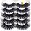 Thumbnail: 5 Pairs Mink Eyelashes 3D False Lashes Thick Crisscross Makeup Eyelash Extension