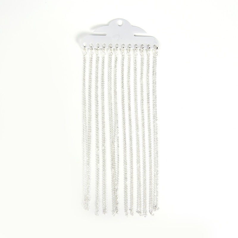 Thumbnail: 12Pcs/Lot Gold Silver Color 40cm Flat Cross O-Chains