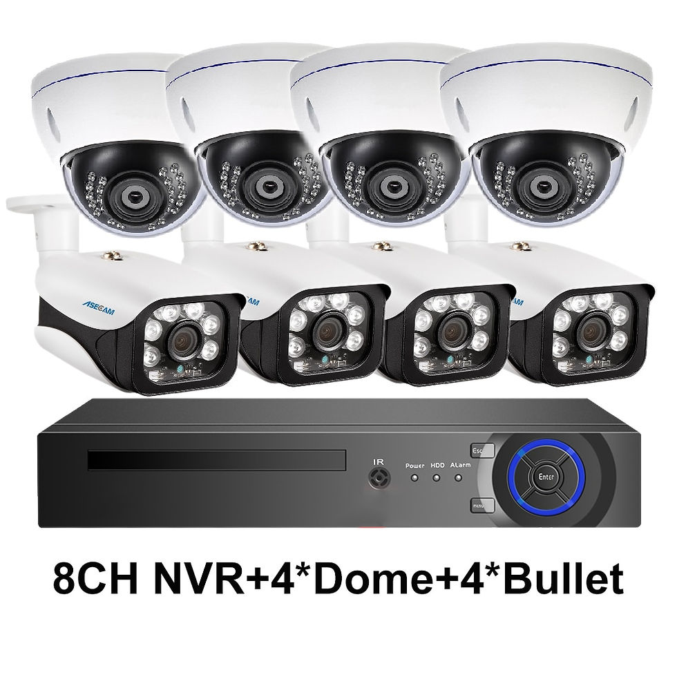 Thumbnail: 8MP 4K POE NVR Kit Street CCTV Record Security System Dome IP Camera