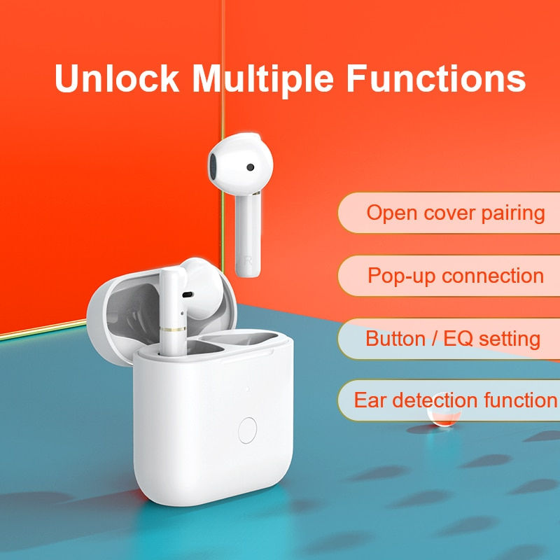 Thumbnail: T8 Bluetooth Earphone Semi-In-Ear Wireless TWS Dual Connection Headphone Hall