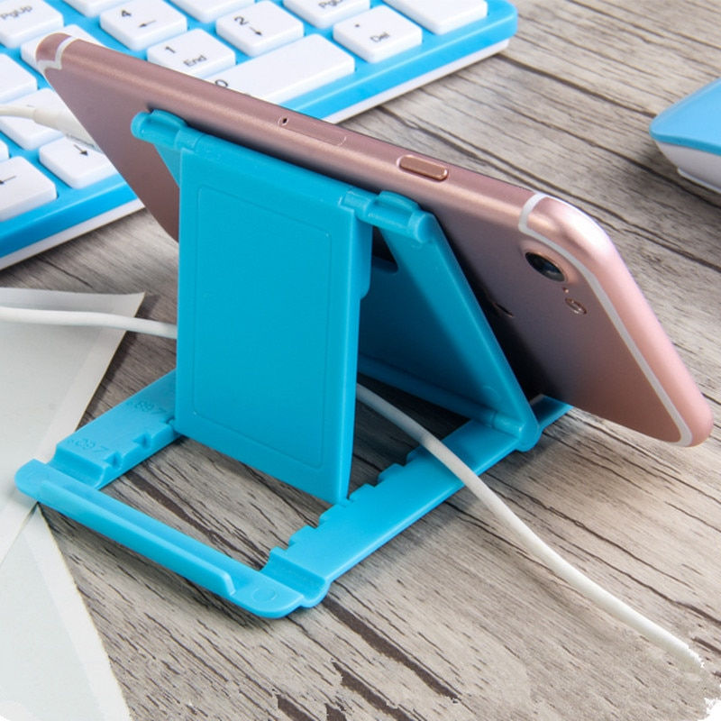 Thumbnail: 7 Colors Mobile Phone Desk Stand Universal Phone Holder Tripod Foldable