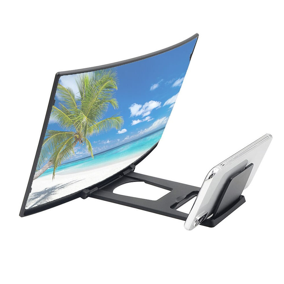 Thumbnail: 12/8inch Mobile Phone Curved Screen Amplifier HD 3D Video Mobile Phone