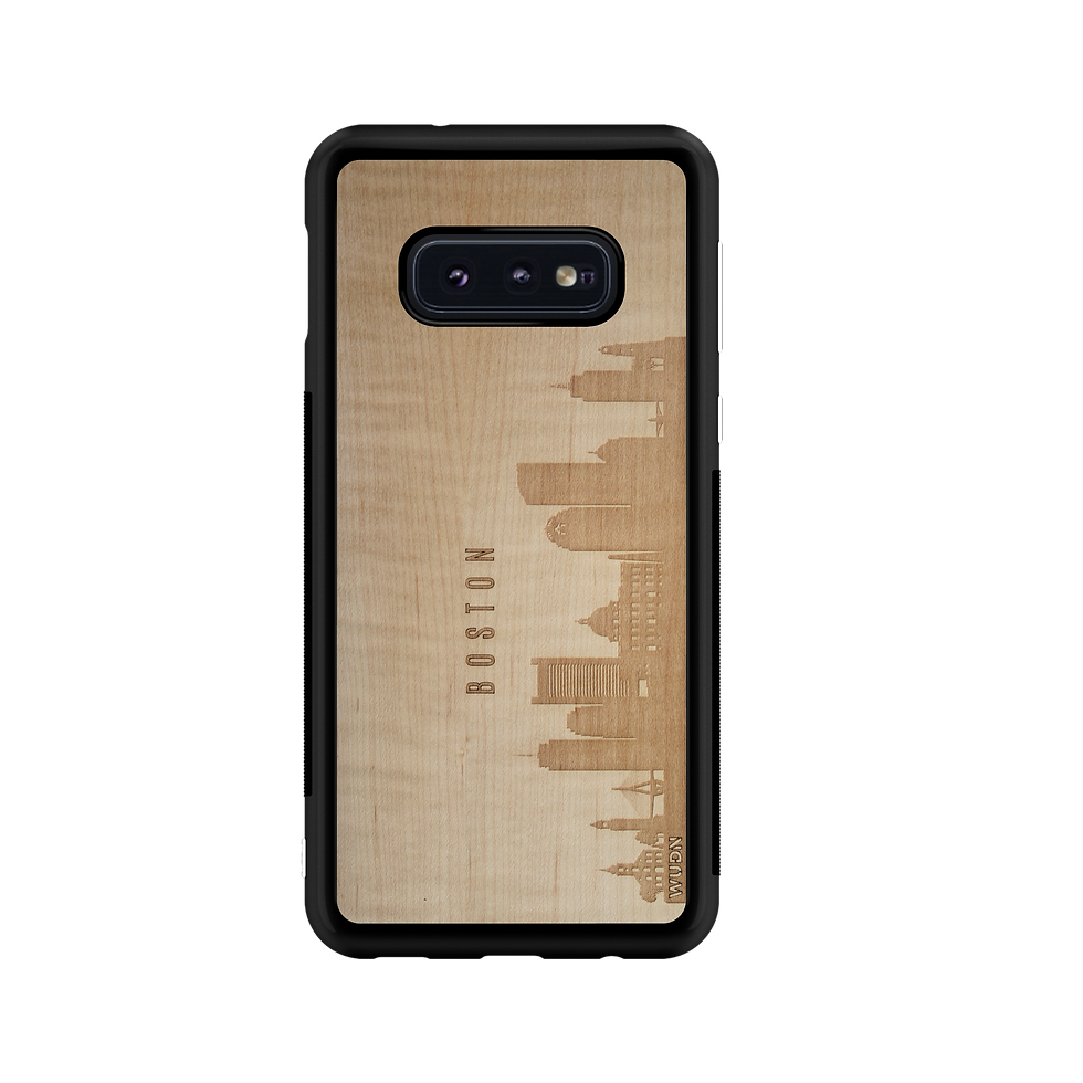 Thumbnail: CityScape Wooden Phone Case (Boston MA Skyline)