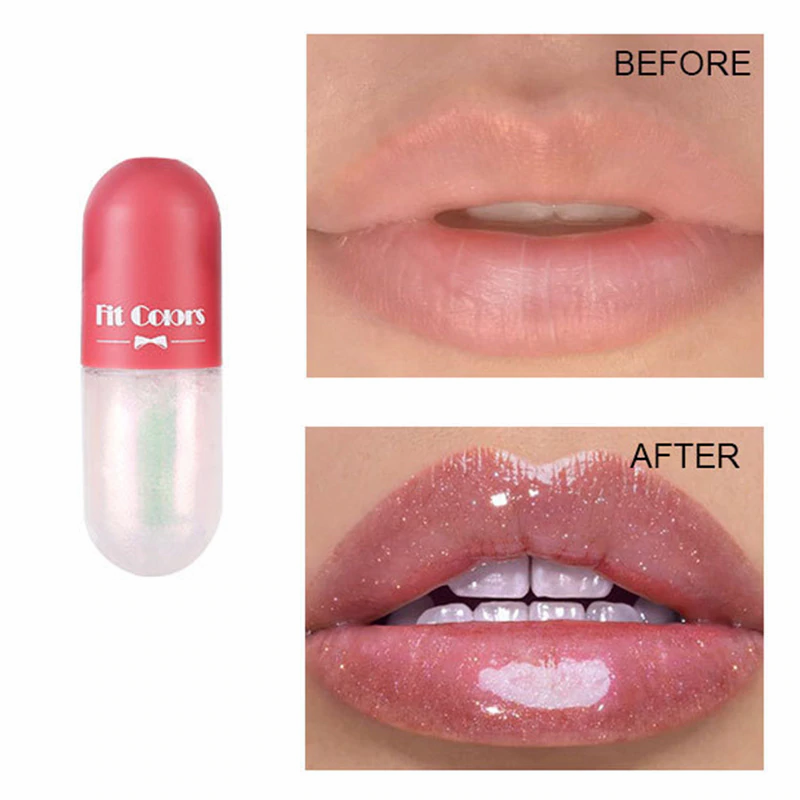 Thumbnail: Crystal Lip Gloss Capsules Glossy Transparent Moisturizing Lip Oil Maintenance
