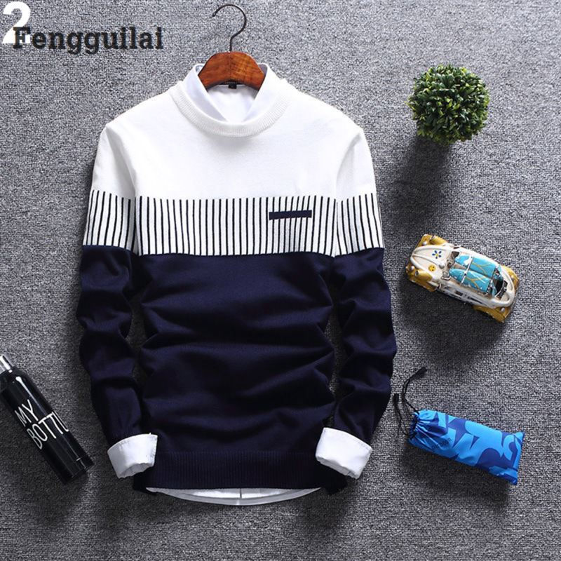 Thumbnail: Cardigan Sweater Jumper Men Knit Pullover Coat Long Sleeve Sweater