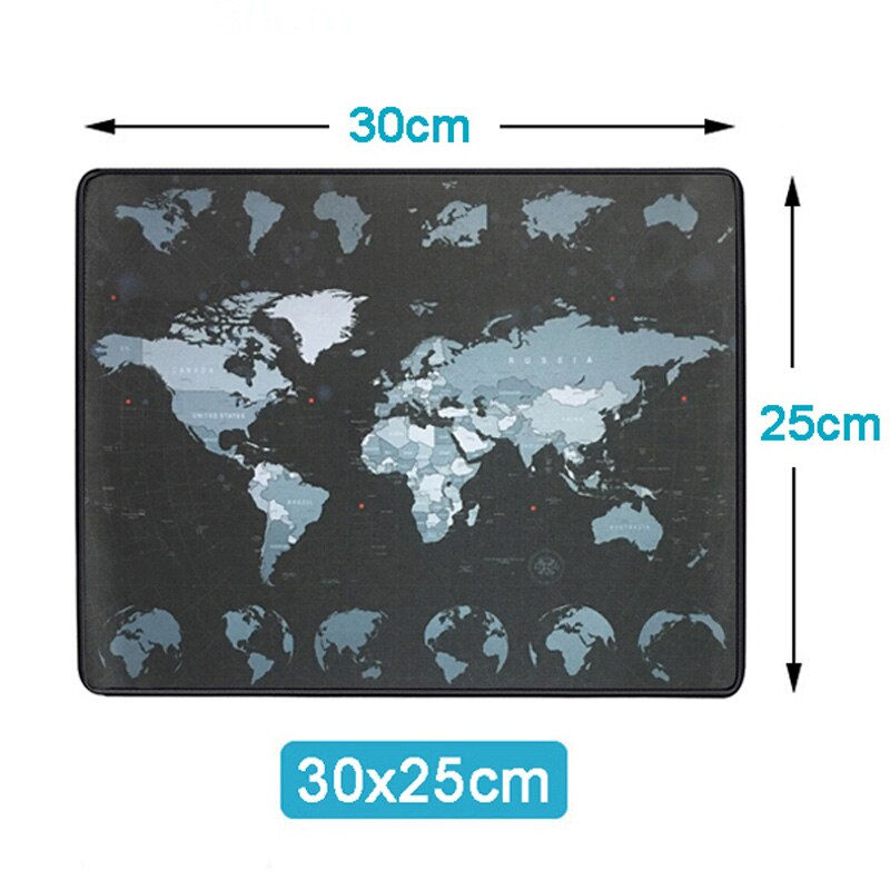 Thumbnail: Silicone Large Mousepad  Keyboard Pad Cushion XL Mouse Mat Gel World Map Print