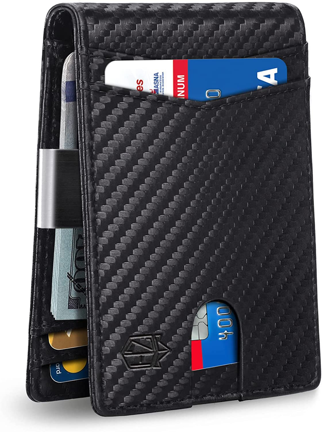 Wallet for Men, Larger Capacity with 12 Slots RFID Blocking Slim Minimalist Bif
