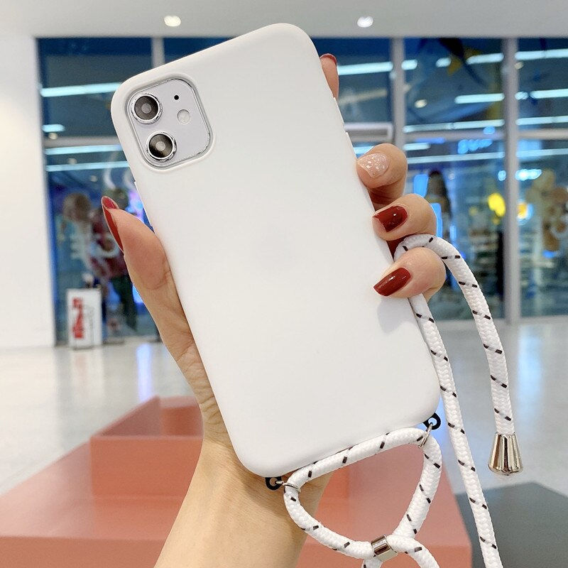 Thumbnail: Strap Cord Chain Necklace Lanyard Mobile Phone Case for Apple
