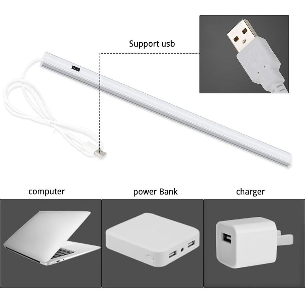 Thumbnail: 5V USB Powered Smart LED Kitchen Light Hand Sweep Sensor Lamp High Brightness