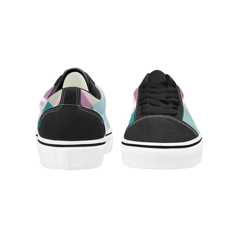 Thumbnail: Triangle Women's Lace-Up Wakerlook Canvas Shoes