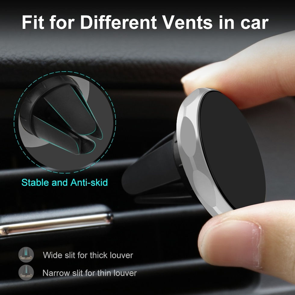 Thumbnail: Magnetic Car Phone Holder for iPhone Samsung Magnet Mount 360 Rotation