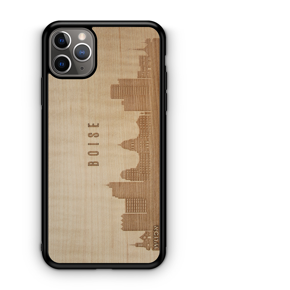 Thumbnail: CityScape Wooden Phone Case (Boise ID Skyline)