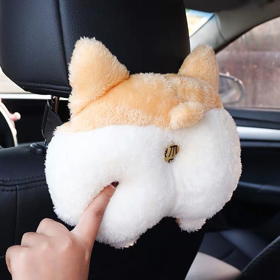 Thumbnail: Creative Corgi Ass Tissue Box Soft Cartoon Paper Napkin Case Cute Animals Car