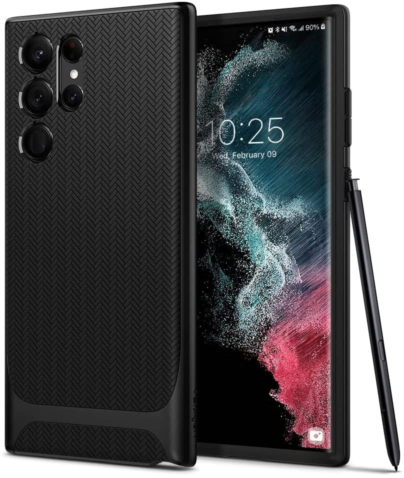 Thumbnail: Spigen Neo Hybrid Designed for Galaxy S22 Ultra Case (2022) - Black