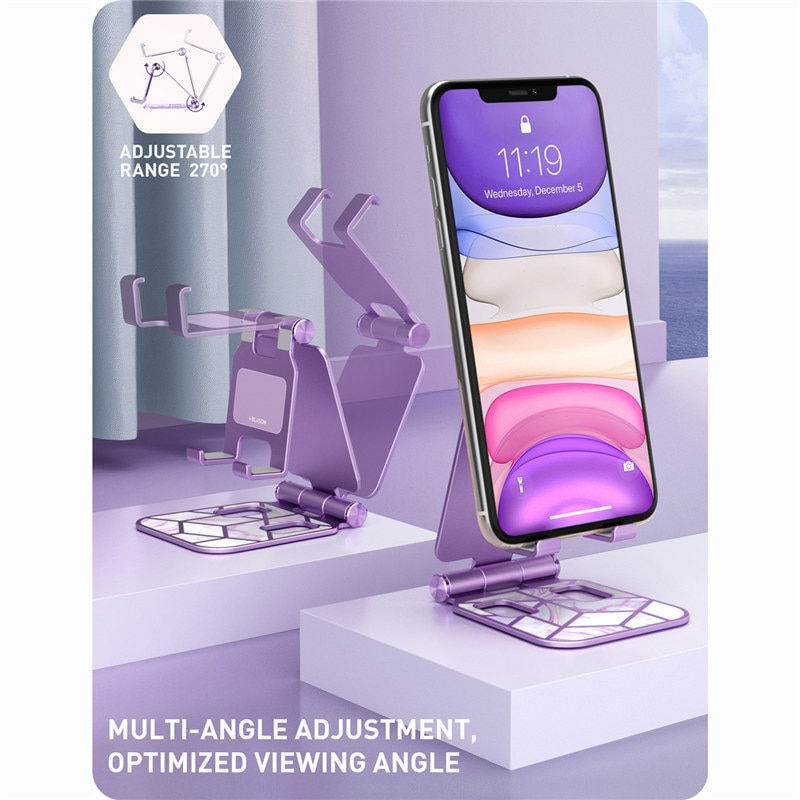 Thumbnail: I-Blason Adjustable Cell Phone Stand Holder Phone Dock Multi Angle Compatible