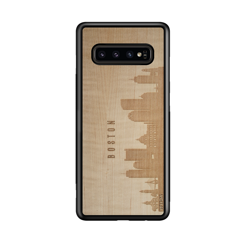 Thumbnail: CityScape Wooden Phone Case (Boston MA Skyline)