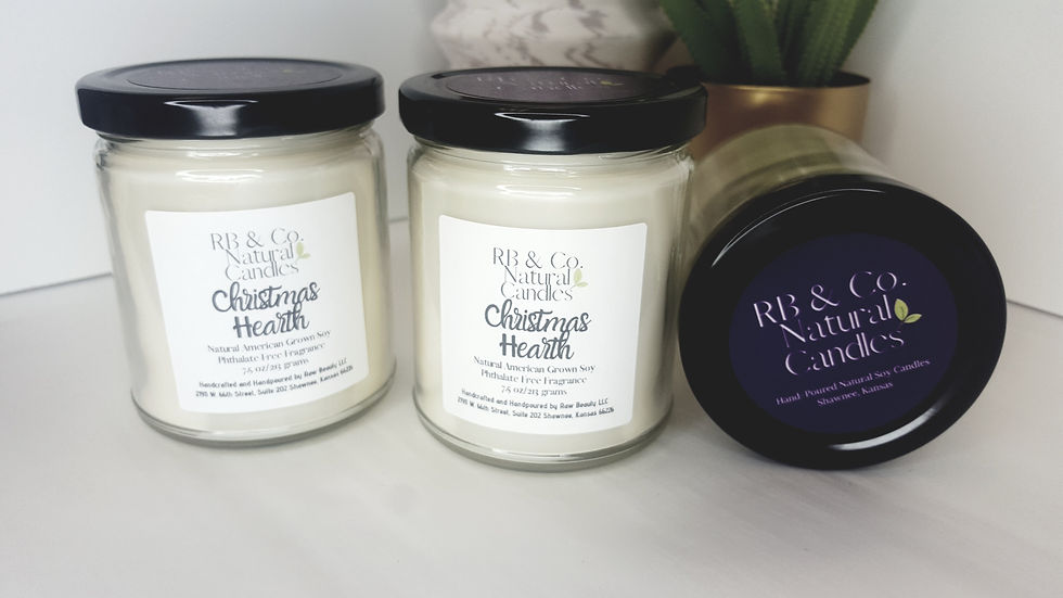 Thumbnail: Christmas Hearth Natural Soy Candle | Hand-Poured and Hand-Crafted