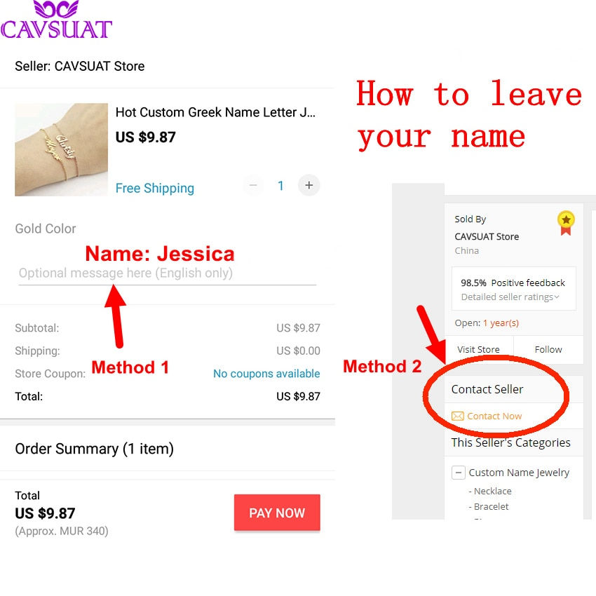 Thumbnail: Fashion Custom Name Pendant Necklace Cursive Arabic Crown Heart