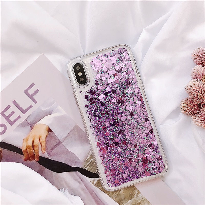 Thumbnail: For Samsung Galaxy S5 S6 S7 Edge S8 S9 S10 Plus Note 5 8 9 Quicksand Glitter