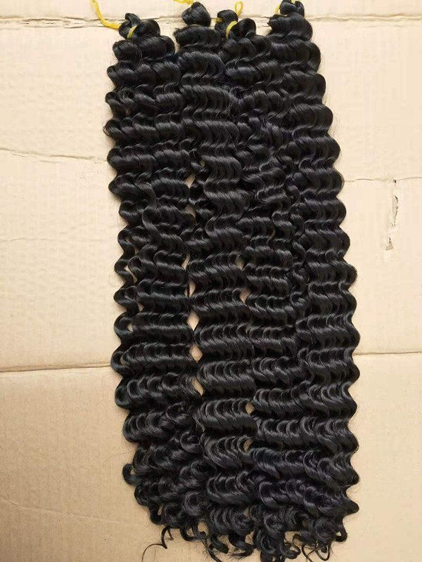 Thumbnail: Dream Ice's Synthetic Curly Ombre Crochet Braid Hair Extensions  Deep