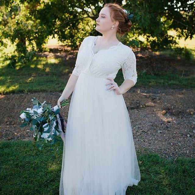 Thumbnail: Ivory Tulle & Lace  Maxi Dress #1125