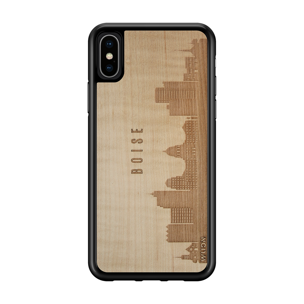 Thumbnail: CityScape Wooden Phone Case (Boise ID Skyline)