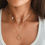 Thumbnail: Collier Chain Necklace Multilayer Moon Alloy Metal Disc Gold Pendant Nec