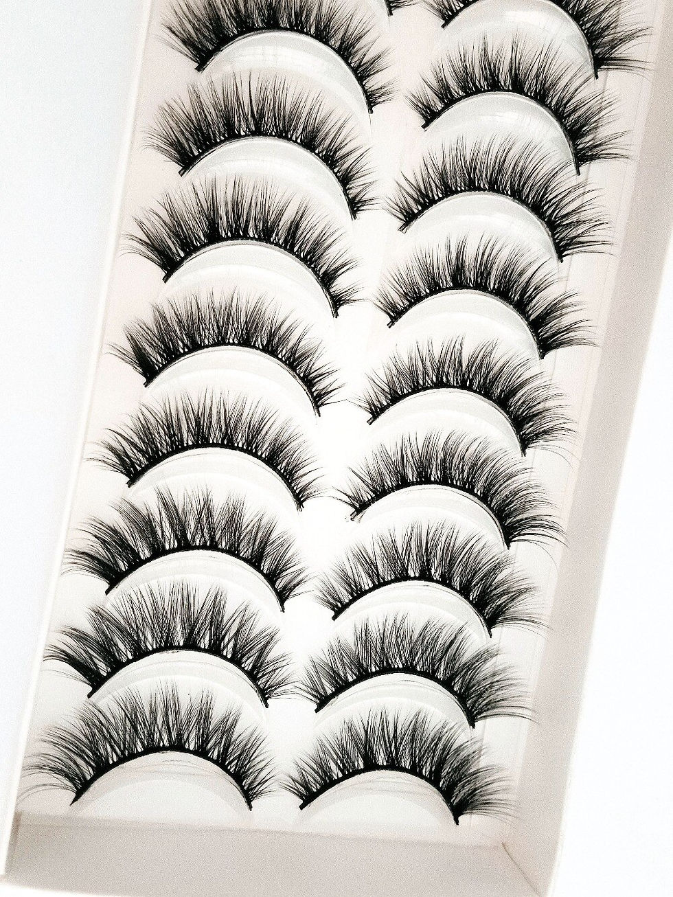 Thumbnail: 5/10 Pairs Natural False Eyelashes Fake Lashes Long Makeup 3d Mink Lashes