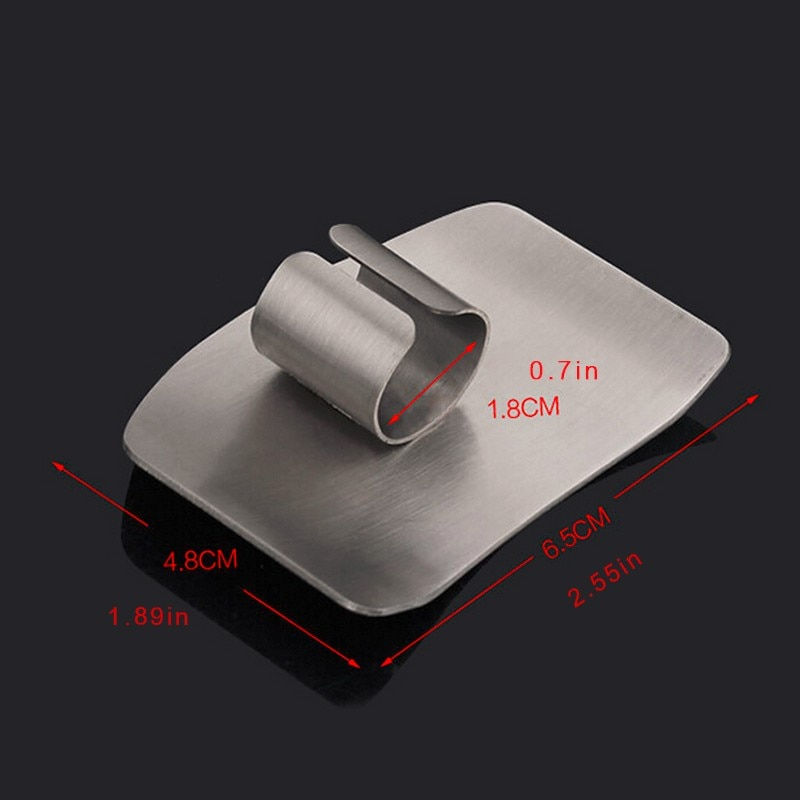 Thumbnail: 4pcs/Set Stainless Steel Finger Hand Guard Finger Protector Knife
