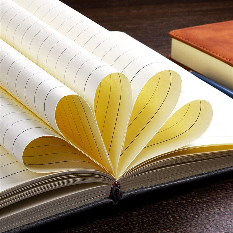 Thumbnail: 360 Pages Super Thick Wax Sense Leather A5 Journal Notebook Daily