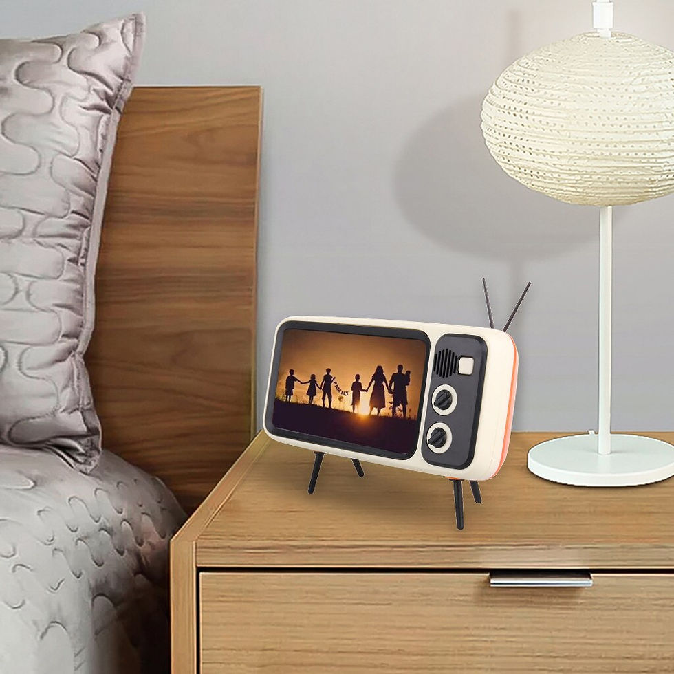 Thumbnail: Portable Retro Minitv Design Mobile Phone Holder