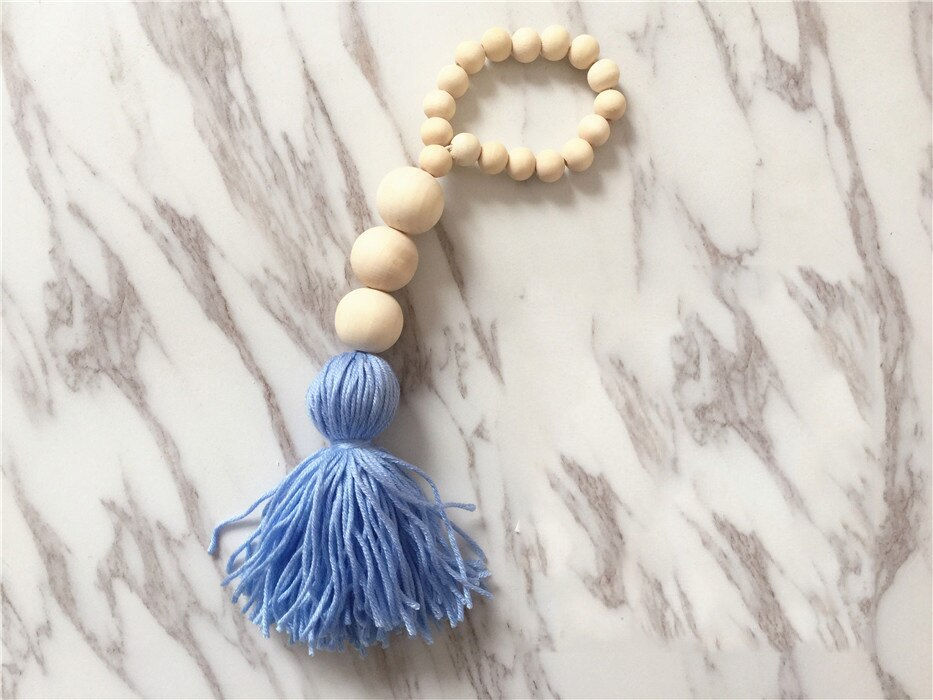 섬네일: Wooden Beads Tassel Pendant Bedroom