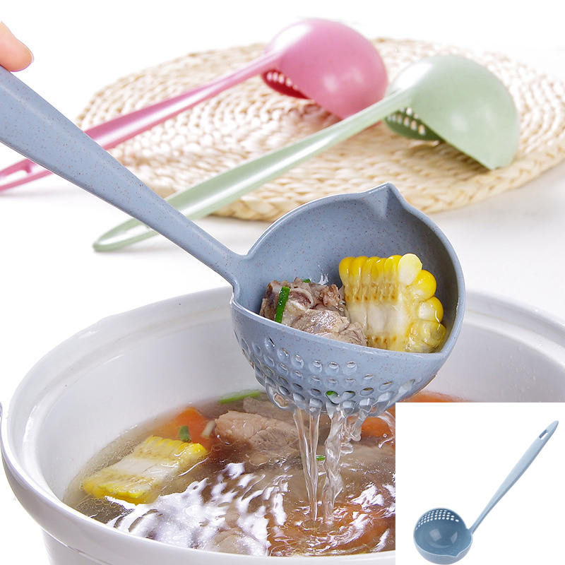 Thumbnail: Plastic Silicone Kitchen Cooking Salad Serving Stainless Steel Handle Utensil