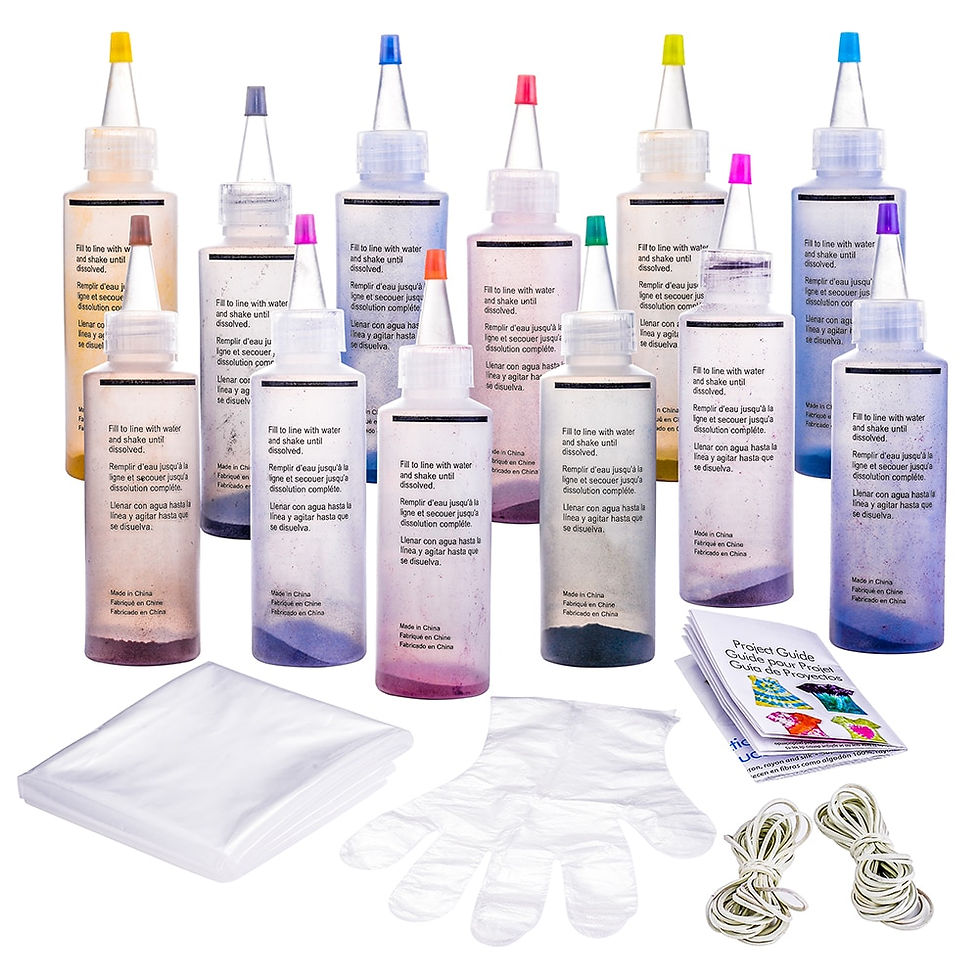 Thumbnail: 18pcs Tie Dye Kit Non-Toxic DIY Garment Graffiti Fabric Textile Paint