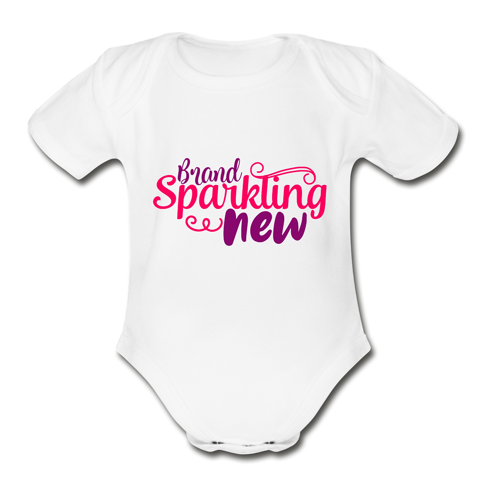 Thumbnail: Brand Sparkling New Short Sleeve Baby Bodysuit