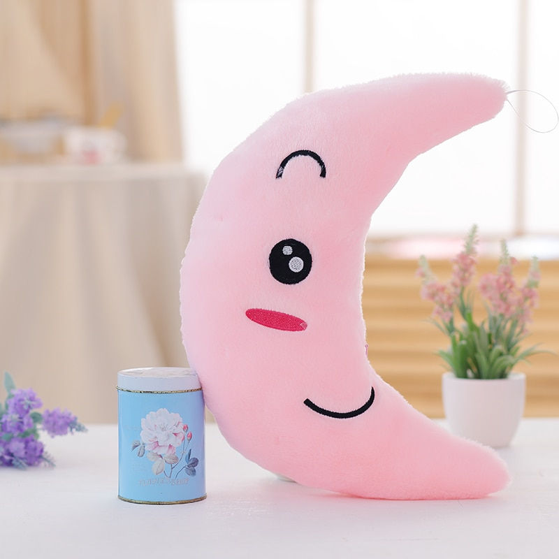 Thumbnail: 34CM Creative Toy Luminous Pillow Soft Stuffed Plush Glowing Colorful Stars