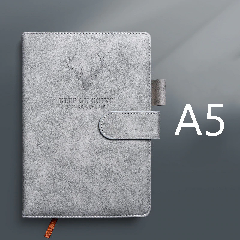 Thumbnail: 360 Pages Super Thick Wax Sense Leather A5 Journal Notebook Daily