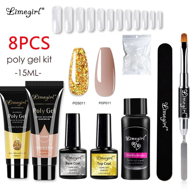 Thumbnail: Manicure Set Poly Nail Extension Gel Crystal Jelly Poly Nail Gel Kit