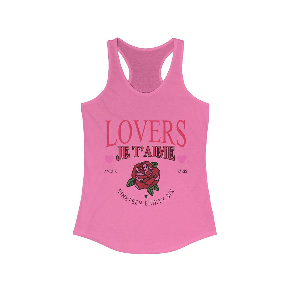 Miniatura: Lovers Je T' Aime Racerback Tank Top