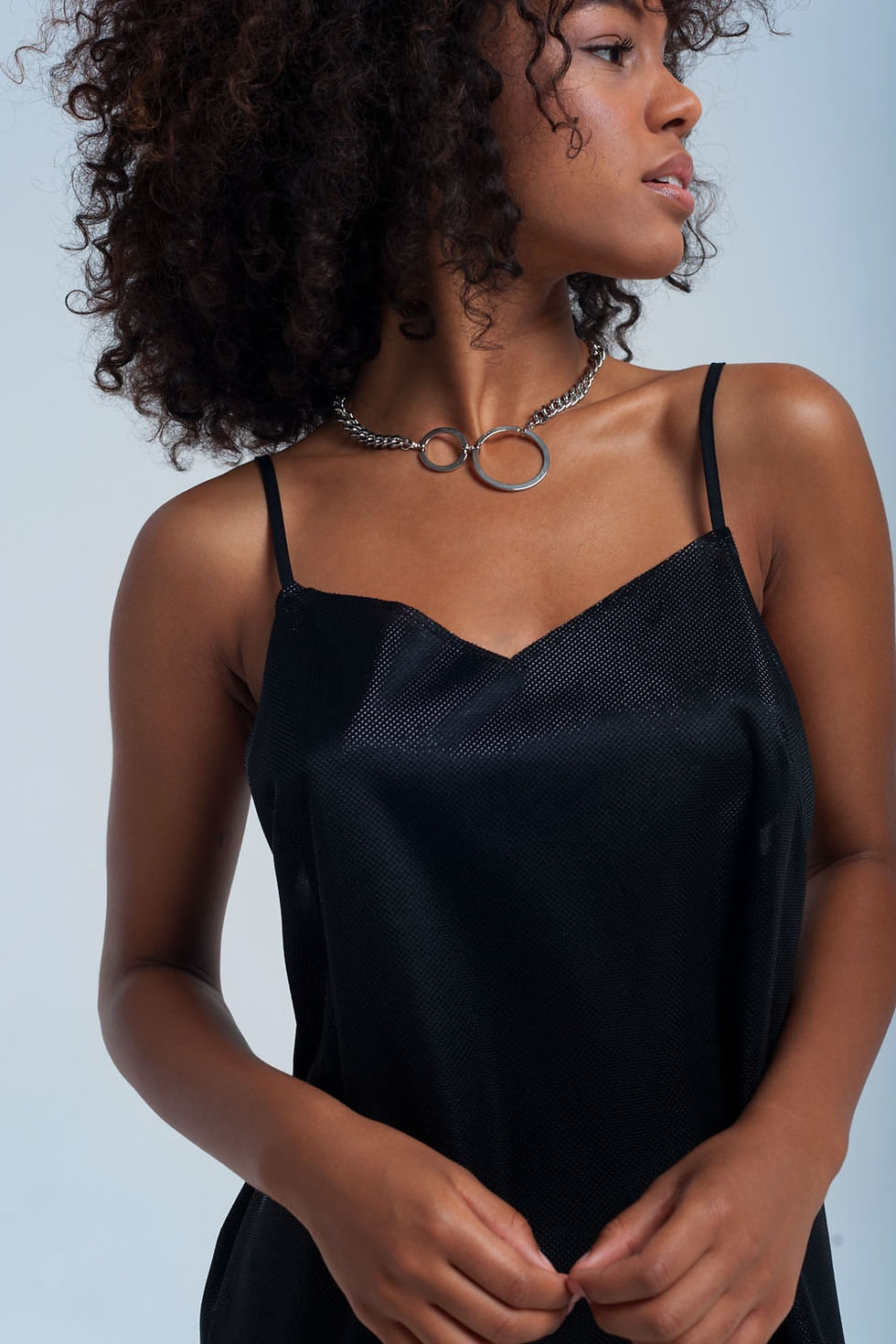 Thumbnail: Black Shiny Dress