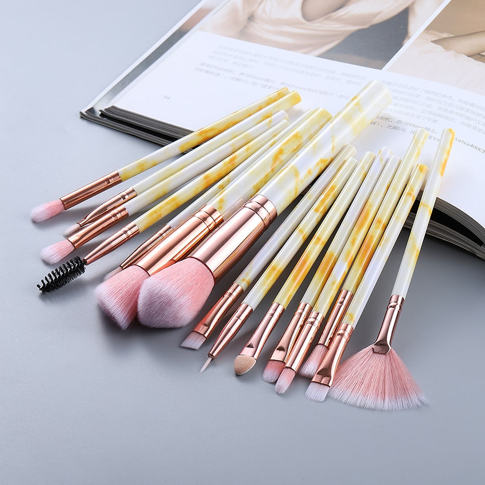 Thumbnail: 15Pcs Makeup Brushes Tool Set Cosmetic Powder Eye Shadow Foundation Blush