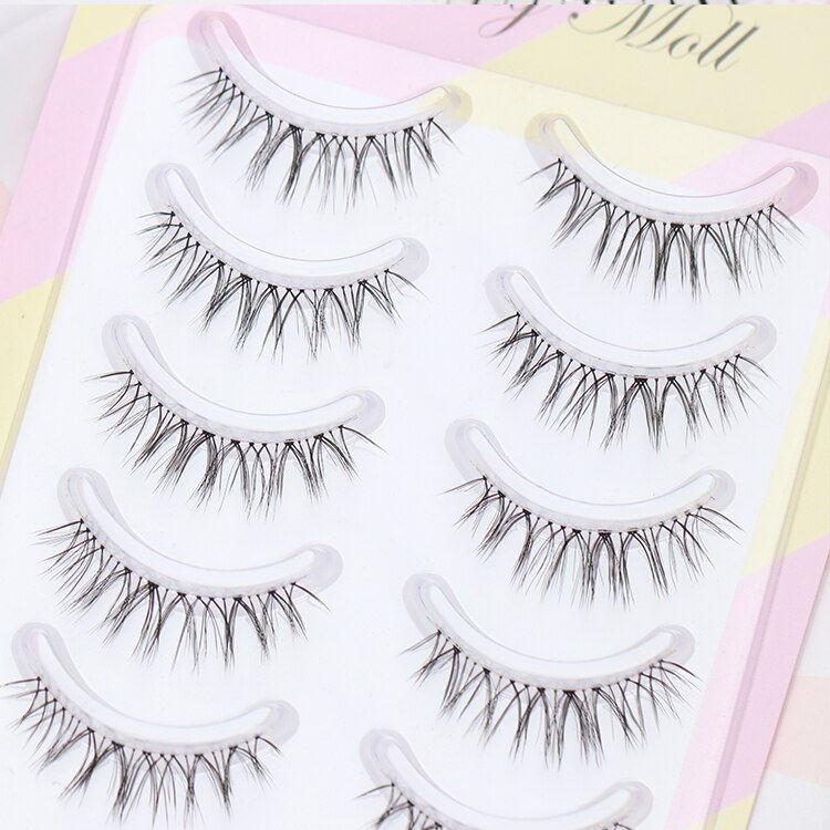 Thumbnail: False Eyelashes Naturally Simulated Thick Transparent Stem Fake Eyelashes