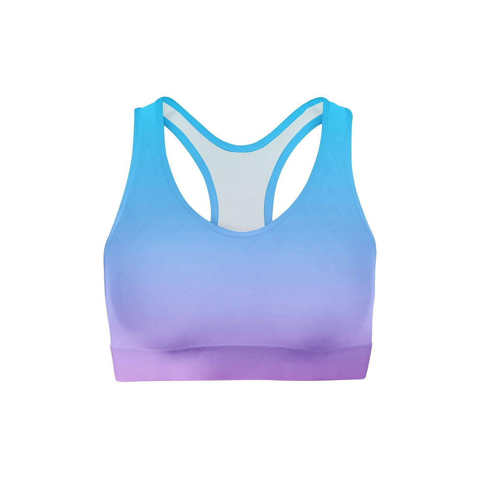 Thumbnail: Blue Pink Ombre Sports Bra